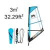 10' 6" Inflatable Stand Up Paddle Boards, Ultra-Light Paddleboard with Premium SUP Paddle Board Accessories, Anti-Slip EVA Deck for Youth & Adults (3 Sail) view 2