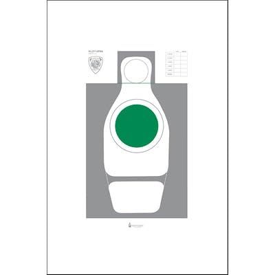 24 Pk, 67% Reduced Ialefi-Qpma Target Printed On Standard Thickness Paper (Not Cardstock) Black & Green Size: 18" X 28"