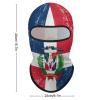 Retro Dominican Republic Flag Balaclava Face Mask Ski Full Face Mask Windproof Sun UV Protection Hood for Women Men view 2