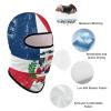 Retro Dominican Republic Flag Balaclava Face Mask Ski Full Face Mask Windproof Sun UV Protection Hood for Women Men view 3