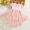 Baby Girls Tulle Dress Sleeveless Floral Butterfly Tutu Dress Toddler Girls Birthday Party Princess (Pink, 6-12 Months) view 3
