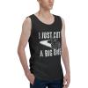 Teemad Funny Lawn Mowing Push Mower Tank Top Shirts Workout Tops Active Crewneck Sleeveless T-Shirts for Mens Black, Large view 2