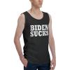 TEEMAD Biden-Sucks Tank Top Shirts Workout T Casual Crewneck Sleeveless T-Shirts for Mens Black view 2