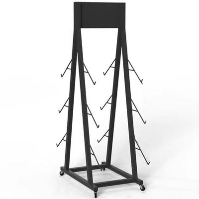 Floor-standing Skateboard Rack Snowboard Display Stand, Home Gym Garage Shop Organize Holder, Metal Storage Shelves For Deck Longboard Snowboard ( Color : Black , Size : 30x55x80cm/11.81x21.65x31.49in