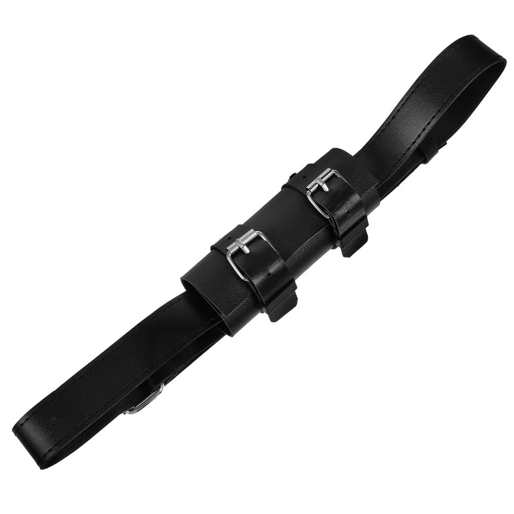 LIFKOME Black Pu Leather Sword Belt Holder Elegant Sword Frog Easy Installation