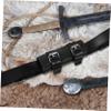 LIFKOME Black Pu Leather Sword Belt Holder Elegant Sword Frog Easy Installation view 4