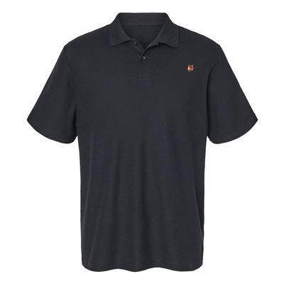 Campus Lab Northern State University Primary Logo Men's Adult 100% Cotton Knit Polo Shirt, Black, XX-Large