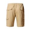 Mens Hiking Cargo Shorts Lightweight Summer Travel Shorts with Pockets Drawstring Elastic Waist Outdoor Athletic Shorts Khaki view 4