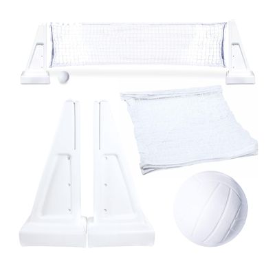 SWIMLINE Original Pool Volleyball Net Games Set with Ball Adjustable Up to 34 Feet Wide | for Kids & Adults | 2 Stable Water-Fill Bases | Easy Assembly Compatible W/Outdoor & Indoor Inground Pools