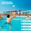 SWIMLINE Original Pool Volleyball Net Games Set with Ball Adjustable Up to 34 Feet Wide | for Kids & Adults | 2 Stable Water-Fill Bases | Easy Assembly Compatible W/Outdoor & Indoor Inground Pools view 2