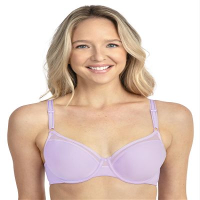 Fruit of The Loom Womens Breathable Spacer T-Shirt Bra, Lilac Whisper, 34 34DDD US