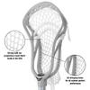 Silverfin Mens Complete Lacrosse Stick with Mesh Pocket | Youth Lacrosse Stick: Smooth, Lightweight & Durable with Sturdy Construction | Kids Lacrosse Sticks | Boys Lacrosse Stick view 4