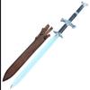 Medieval sword real Authentic Spring Steel Viking Sword with Premium Cowhide Leather Sheath and Holding Belts,Barbarian Sword viking Gifts mens view 2