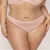 Smart & Sexy Women's Mesh & Lace Cheeky Brief Panties, Available in Multi Packs, Blushing Rose/Black Hue view 2