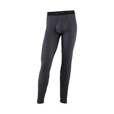Carhartt Men's Midweight Cotton Rib Base Layer Pant, Black, Large
