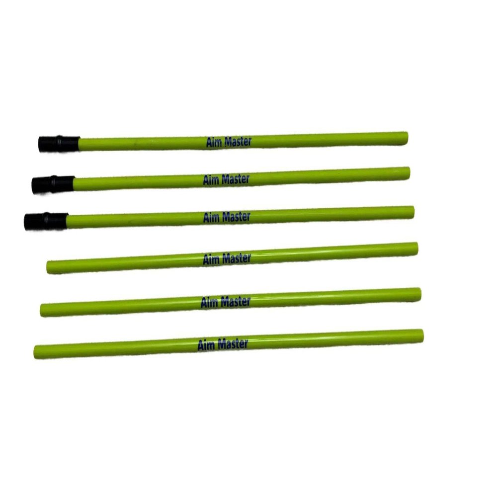 AIM MASTER Golf Alignment Sticks - Pack of 6 - to Work with Swing Training Aids. Sticks are Collapsible Trainer Practice Rods in Handy Storage Tube Case for Men Women Golfers