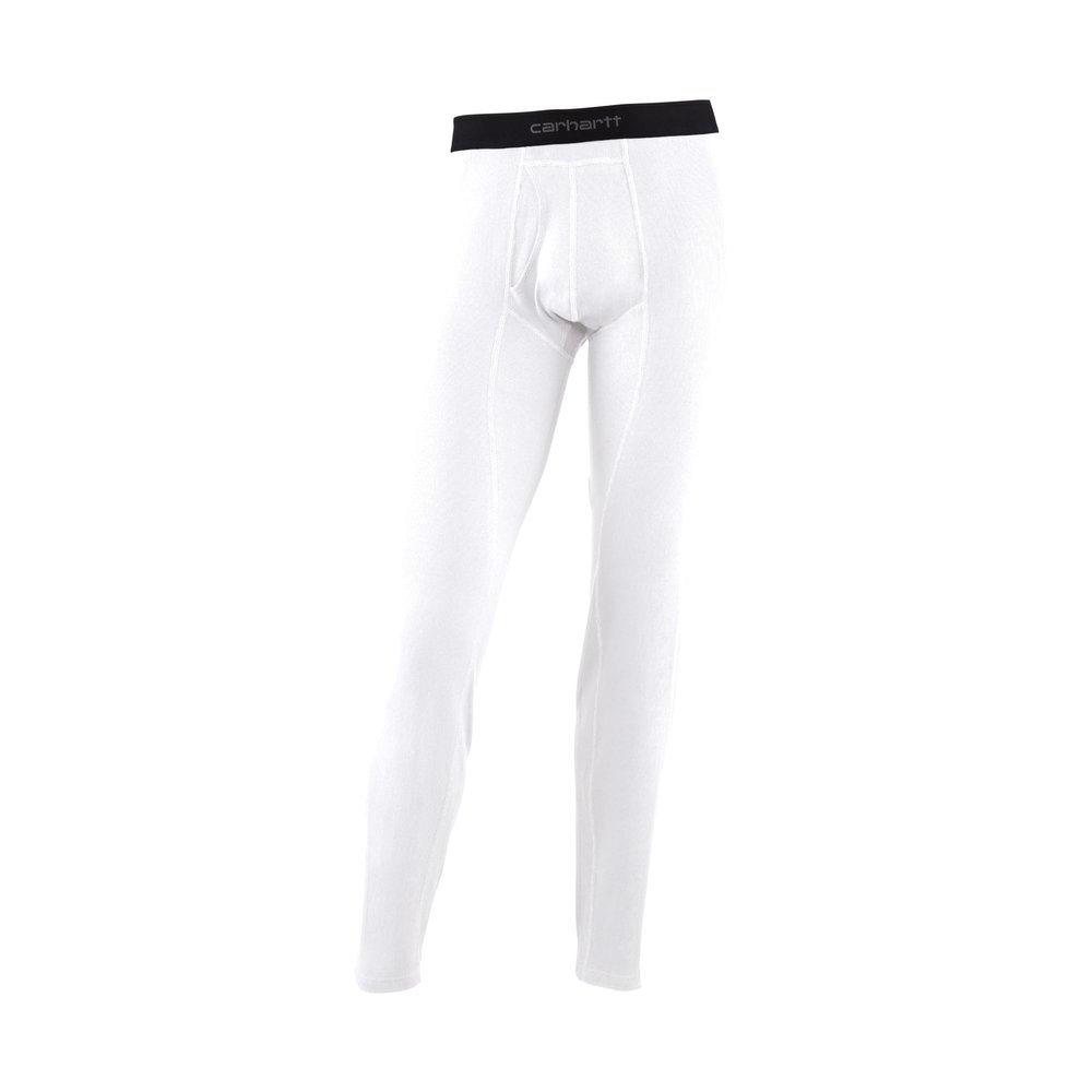 Carhartt Men's UM0270M Midweight Cotton Rib Base Layer Pant - X-Large Regular - White