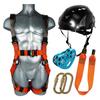 Fusion Climb Zipline Harness Kit for Kids Backyard Outdoor, Playground Entertainment with Stainless Steel Pulley-Blue (Medium/Large)