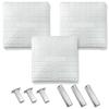 Cannon Sports Pro Molded Base Set of 3 for Baseball and Softball - 18" x 18" Molded Rubber with High-Density Foam Core Ground Anchored Bases - Includes 1st, 2nd, 3rd Base