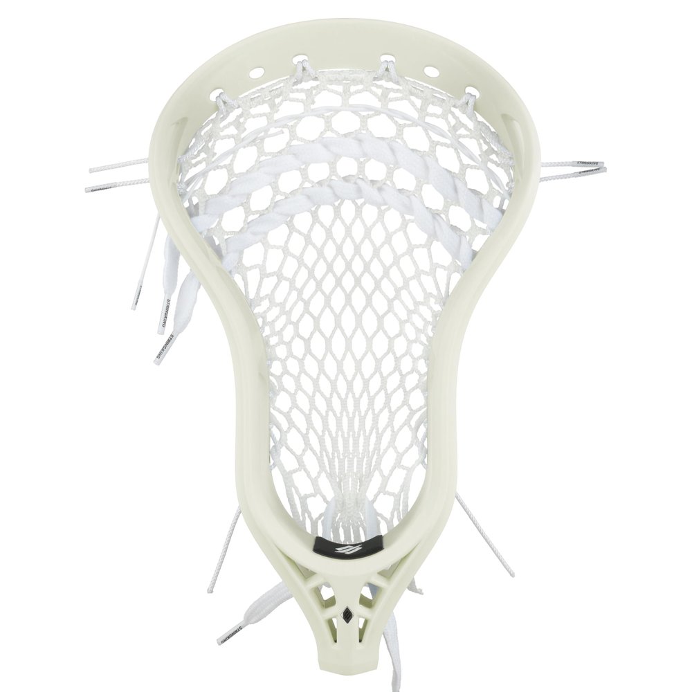 StringKing Mens Mark 2T Midfield Lacrosse Head Strung with Type 5s Mesh (Raw/White)