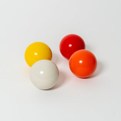 BuyBocceBalls Official Tournament-Grade Pallino Set Pack of 4 with 4 Colors, 60mm Use with 100110mm Bocce Balls
