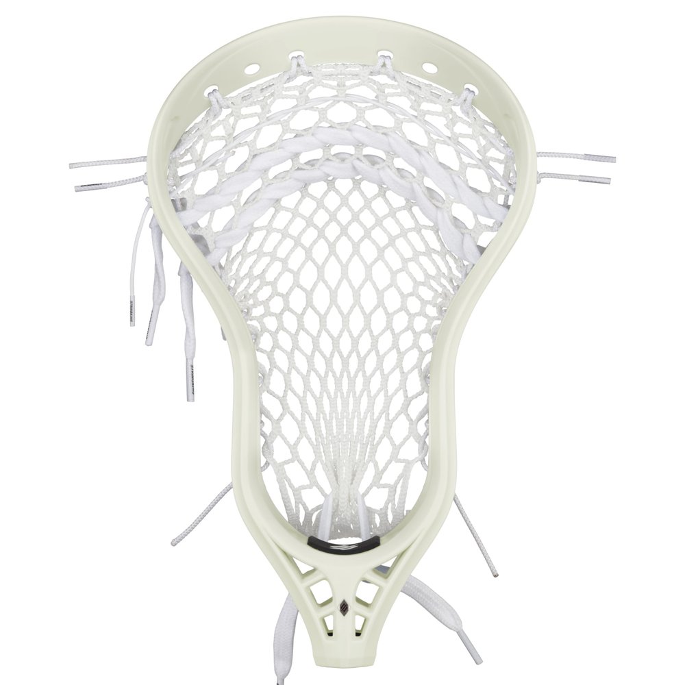 StringKing Mens Mark 2D Defense Lacrosse Head Strung with Type 5s Mesh (Raw/White)