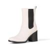 Amazon Essentials Women's Mid Calf Heeled Chelsea Boot, Sand, 6.5 view 1