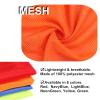 TopTie 12 PCS Nylon Mesh Scrimmage Team Training Vests, Event Vest for Basketball-LIGHTBLUE YELLOW-Adult view 3