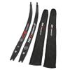 68 inch ILF Recurve Bow Limbs Carbon Fiber Takedown Recurve Bow Limbs Replacements 12-50lbs Compatible for 25 Riser (Black, 26 Lbs) view 2