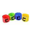 Yardwe 4pcs Football Soccer Captain Bands c Word Logo White Elastic Adjustable for Adults Boys and Girls view 1