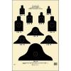 24 Pk, M16 Alternate C Course Qualification Target Heavy Tagboard Paper Black Size: 17 1/4" X 23" view 1