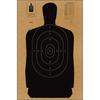 48 Pk, Full Size Standard B-27 Cardboard Target Silhouette (Black) 24" X 45" view 1