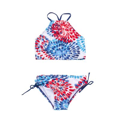 Toddler Baby Girls Summer Swimsuit Sets Sleeveless Swimwear Two Piece Suit Beach Bikini (A, 3-4 Years)