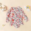 Girls Long Sleeve Swimsuits Rash Guard Bathing Suit Summer Swimwear for Toddler Kids (Red, 3-4 Years) view 4