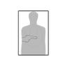 24 Pk, Oklahoma Cleet B-27 Target Silhouette Gray with Black Gun Size: 23" X 35" view 1