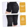 Yardwe 2pairs Knee Pads for Dance Roller Skating Sports Thick Sponge Cushioning Non- Design Fit for Men Women for Basketball Volleyball view 3