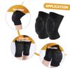 Yardwe 2pairs Knee Pads for Dance Roller Skating Sports Thick Sponge Cushioning Non- Design Fit for Men Women for Basketball Volleyball view 4