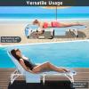MOPHOTO Portable Folding Camping Cot with Mattress, Adjustable Face Down Tanning Chaise Lounge Chair Folding Bed Sleeping Cots Beds for Adults, Use for Outdoor Travel Camp Beach Patio view 3