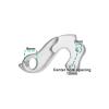 LT Easiyl Mech Derailleur Hanger Metal Rear Derailleur Hook Compatible with Bianchi, Compatible with Canyon view 3