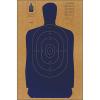 12 Pk, Full Size B-27 Cardboard Target Silhouette (Blue) 24" X 45" view 1