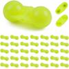 FUSIGO Fishing Double Rattle Beads, 35pcs Catfish Rig Rattles Fishing Attractor Plastic Beads Fishing Bells Accessory Tool Catfish Rattles for Catfish Striper Bass Pompano view 1