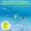 FUSIGO Fishing Double Rattle Beads, 35pcs Catfish Rig Rattles Fishing Attractor Plastic Beads Fishing Bells Accessory Tool Catfish Rattles for Catfish Striper Bass Pompano view 3