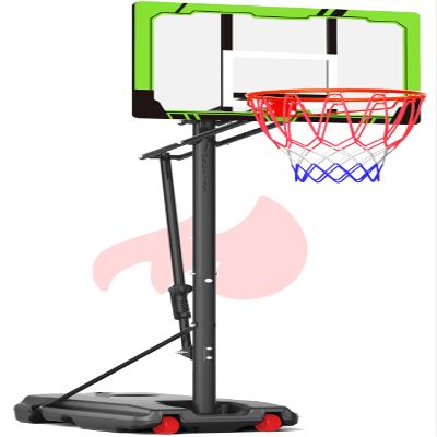 Portable Basketball Hoop Height Adjustable 8.5/10ft: Outdoor Basketball Goal System for All Ages in Backyard & Driveway, 33-48 Inch Shatterproof Backboard and Stable Base