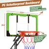Portable Basketball Hoop Height Adjustable 8.5/10ft: Outdoor Basketball Goal System for All Ages in Backyard & Driveway, 33-48 Inch Shatterproof Backboard and Stable Base view 4