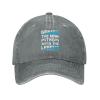 LIFANGMI The Myth The Legend Baseball Cap for Men Women Hats Adjustable Vintage Cowboy Hat Sun Hat Gray view 2