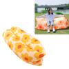 Leapiture Inflatable Sofa Couch Inflatable Chair Camping Sofa Blow up Sofa Easy Inflate Sofa Portable Inflatable Lounger with Storage Bag for Adults Kids Family(Sunflower) view 2