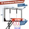 Mayfire Kids Basketball Hoop Adjustable Height 4-8.5 FT, Portable Basketball Goal System with 33" Shatterproof Backboard for Kids Youth Teens in Driveway, Backyard, Outdoor Play view 4