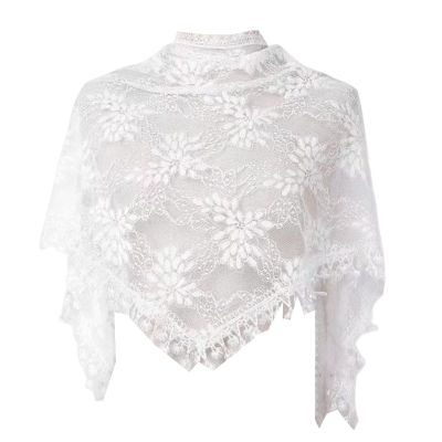 DGFJY Lace Church Veil Headcovering Latin Mass Mantilla Veil Catholic Church Veil Lace Head Cover For Women Mass Veil, White