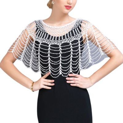 DGFJY 1920s Shawl Wrap Shawl Women Beaded Shawl Wrap Beaded Evening Cape Cape Shawl For Evening Dresses Evening Shawl 1920s