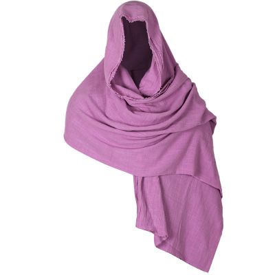 DGFJY Scarf Men Shoulder Cowl Shemagh Tacticals Desert Head Neck Scarf Arab Wrap 90x51inches Medieval Hood Cloak Hood Scarf For Wom, Purple